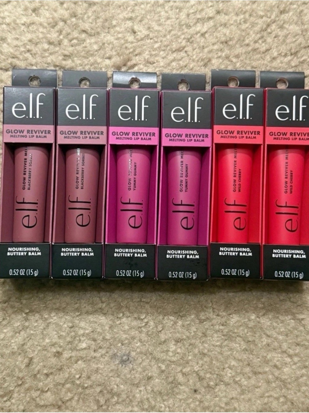 Elf Glow Reviver Melting Lip Balm (Bundle of 6)